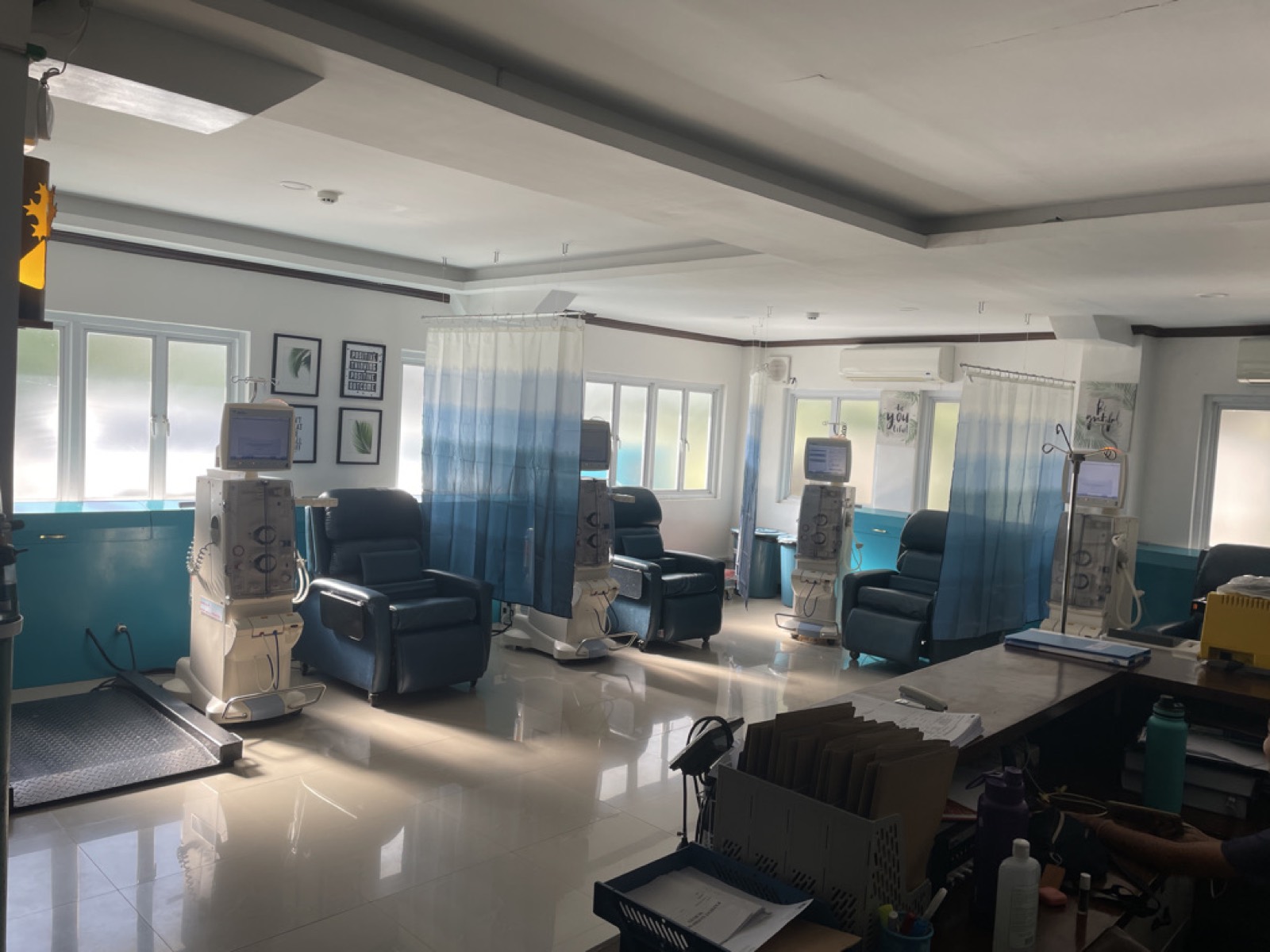 Inside a client dialysis center built by OmniCare