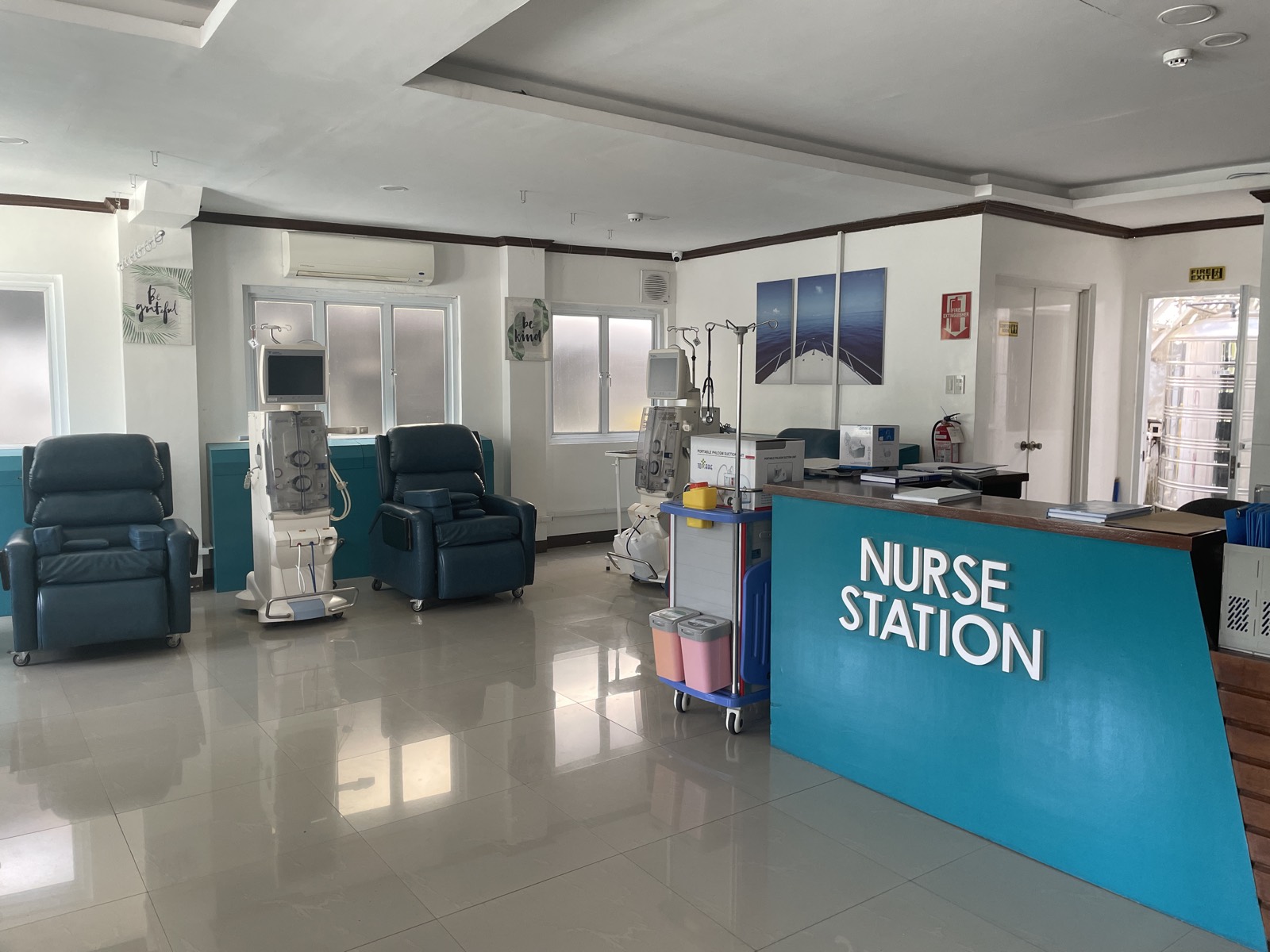 Inside a client dialysis center built by OmniCare